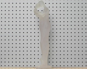Frosted Lucite Embracing Couple Table Sculpture