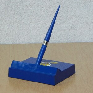 Sheaffer 1970's Blue Desk Pen with Peter Max style YES image 2