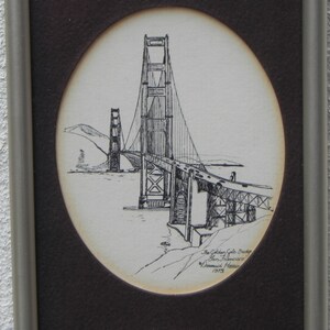 San Francisco Trio Thin Wall Hanging Signed by Artist image 2