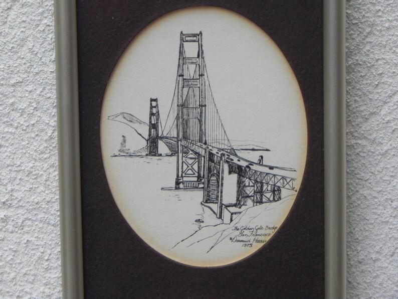 San Francisco Trio Thin Wall Hanging Signed by Artist image 2