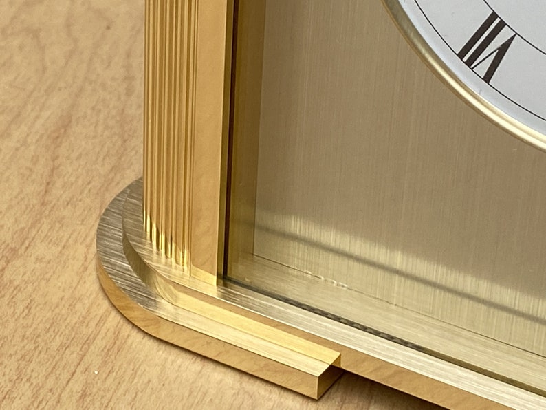 Seiko Brass Rectangular World Desk Table Clock image 4
