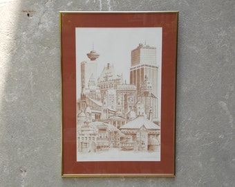 Vancouver Cityscape Limited Edition Signed Print R.C. Westerholm