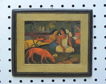 Arearia by Paul Gauguin Decopaged on Wood Wall Hanging