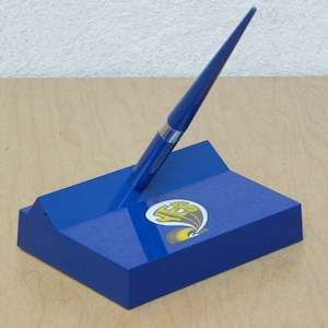 Sheaffer 1970's Blue Desk Pen with Peter Max style YES image 1