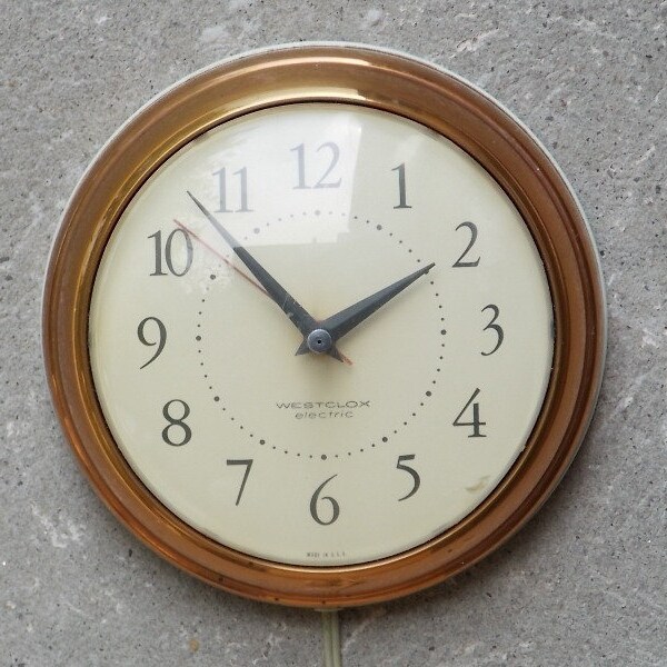 Copper Wall Clock Etsy
