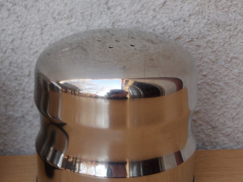 Danish Modern Stainless Steel Salt and Pepper Set image 4