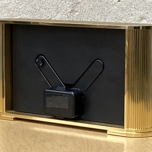 Seiko Brass Rectangular World Desk Table Clock image 6