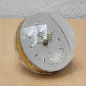 Mid Century Linden Blackforest Round Bubble Alarm Clock image 1