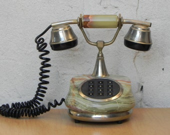 European Jade Marble Antique Style Telephone