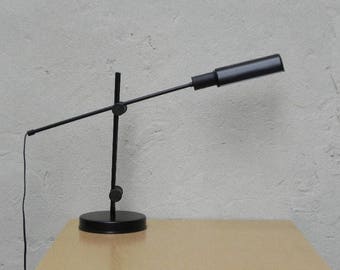 Veneta Lumi Highly Adjustable Black Desk Lamp, Italian