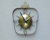 Phinney Walker Brass Wind Up Floating Wall Clock