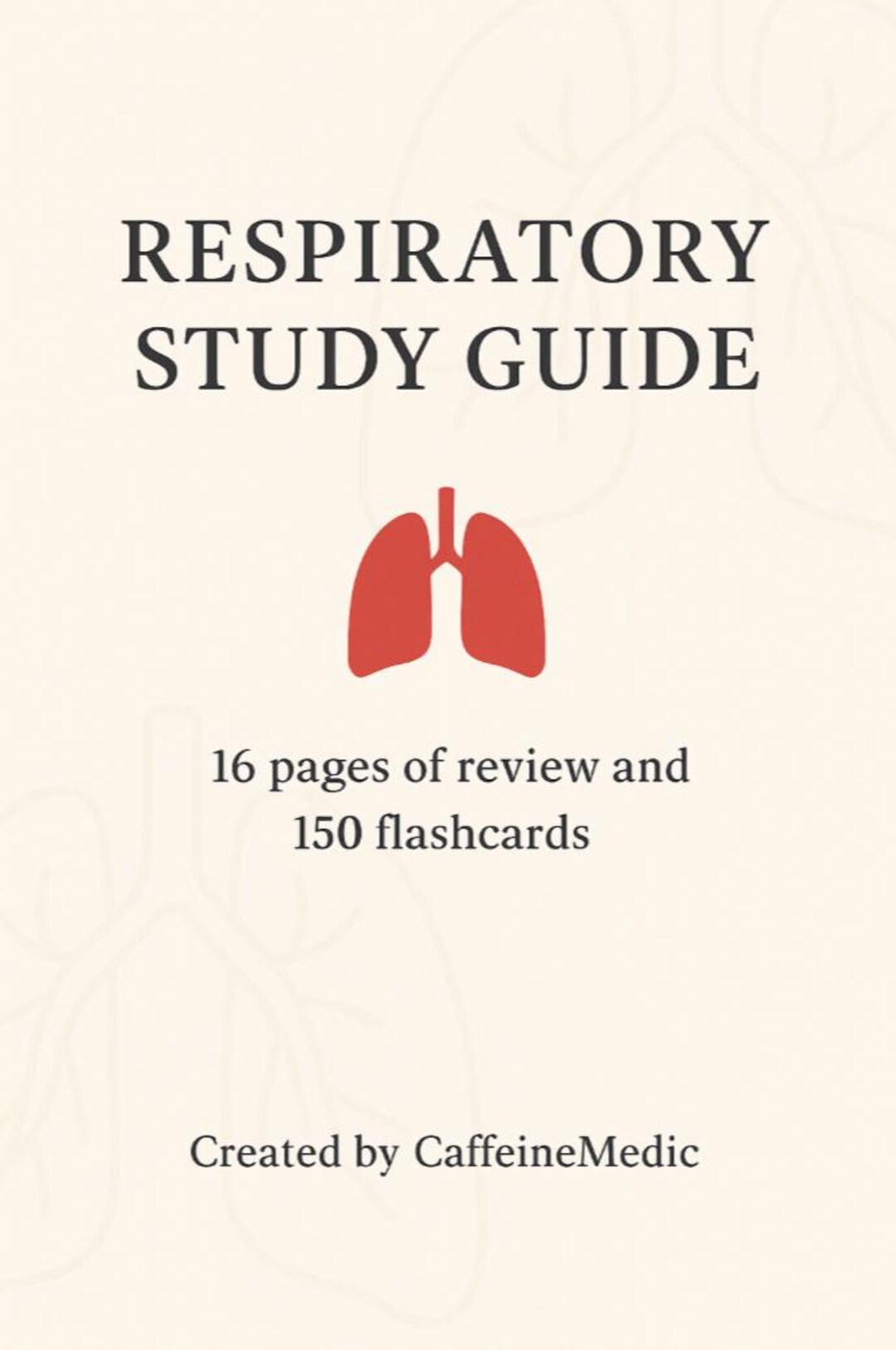 Respiratory Study Guide With Flashcards | EMT Paramedic Nursing Med ...