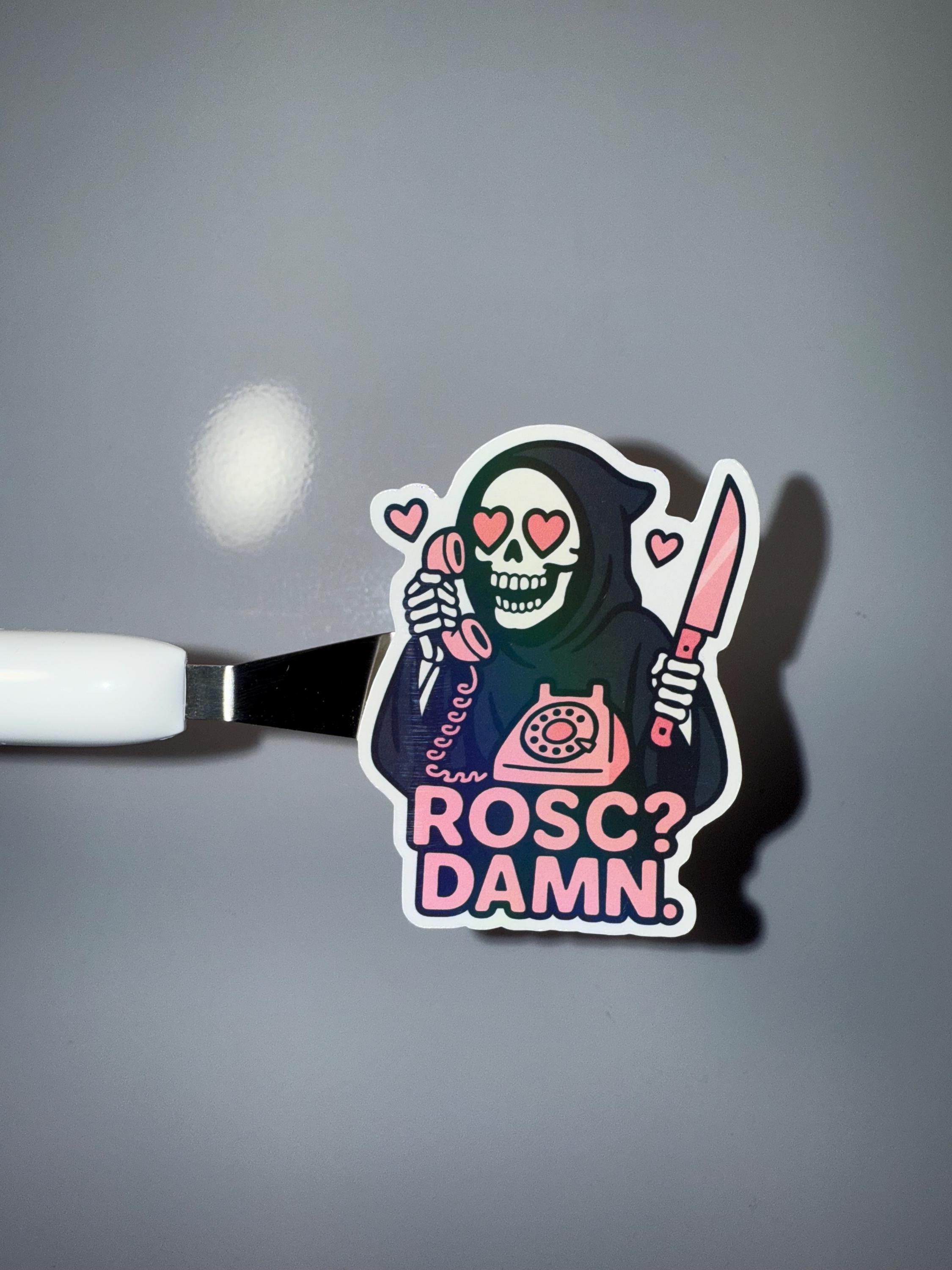 Grim Reaper ROSC? DAMN. Holographic Sticker | EMT Paramedic Nurse ...