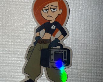 Kim Possible med LIFEPAK holografisk klistermärke | Ambulanssjuksköterska, ambulanssjukvård