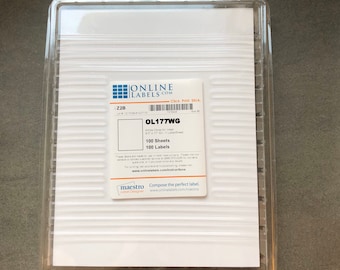 White gloss sticker / label sheets for Inkjet