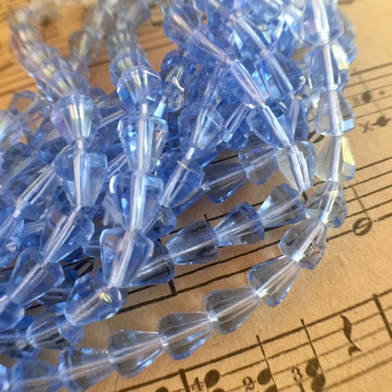 Preciosa jablonex Fire Polished Lt Sapphire Blue Old Fashioned