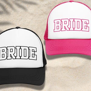Retro Bride Trucker Hat: Bachelorette Party Snapback
