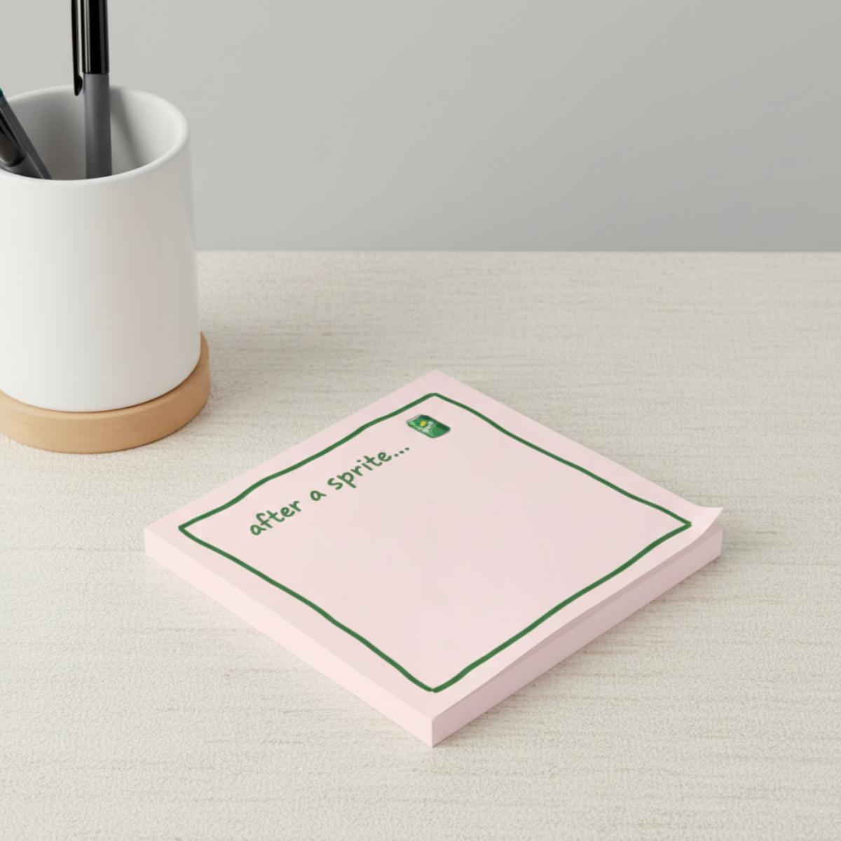 Notepad Sprite Sprite Notepad, Funny Desk Checklist Pad, Soda Lover Gift, Office Humor ...