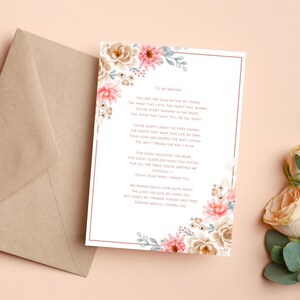 Mothers Day Card Poem