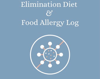 Eliminatiedieet-tracker voor baby's | Printbaar logboek voor voedselallergieën | Dagboek voor refluxsymptomen bij baby's, voorbereiding op een bezoek aan de kinderarts, direct te downloaden PDF