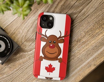Leuk telefoonhoesje met Canadees rendier | Stevig telefoonhoesje