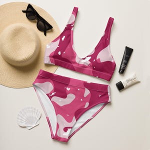 Recycled high-waisted bikini