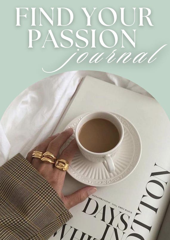 Find Your Passion Journal – Digital PDF Download