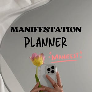 Manifestation Planner | Digital & Printable Law of Attraction Journal | Goal Setting, Affirmations, Vision Board | Mindset Tracker