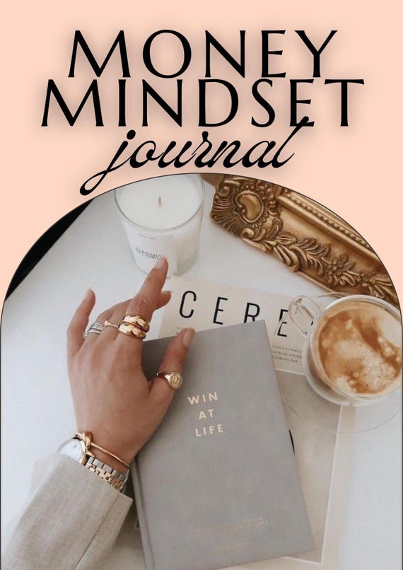 Money Mindset Journal | Digital Finance Planner PDF | Budget + Savings Tracker | Manifestation + Abundance Workbook | Printable