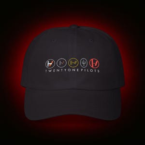 Muts Twenty One Pilots, geborduurde, op TOP geïnspireerde hoed: Clancy Merch, kleding voor muziekfans