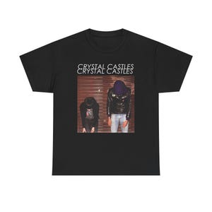 Crystal Castles T-Shirt, Classic Crystal Castles Merch, Music Band Graphic Tee, Alice Glass and Ethan Kath Tee For Gift, Band Tee