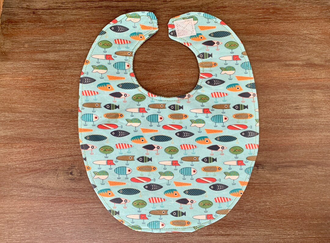 Baby Bib Fishing Lures Plaid Baby Gift New Mom Baby Etsy UK