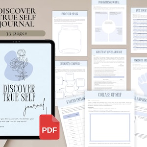 5 Self-Discovery Journal Bundle for Personal Use | PDF Printable and Digital Use | Find Your Passion, Discover True Self, Find Your Why