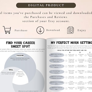 PLR What Career Fits Me Workbook for Commercial Use, Printable and Editable Template, Career Self-Assessment, Job that Fits Me image 4