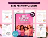 PLR / Resell Body Positivity Journal, Printable and Editable Template, Body Image Journal, Self-Love Journal, Body Empowerment Journal