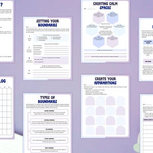 PLR / Resell Stop Overthinking Workbook, Printable and Editable Template, Declutter Your Mind, Anxiety Workbook, Mental Health Journal image 6