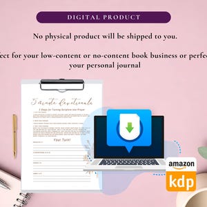 Prayer Journal Bundle for KDP Interior Editable Template in Canva and Printable Journal, Bible Study Journal Prayer Digital Planner image 8