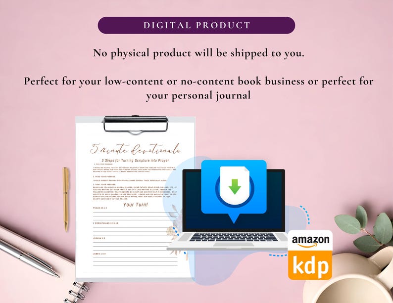 Prayer Journal Bundle for KDP Interior Editable Template in Canva and Printable Journal, Bible Study Journal Prayer Digital Planner image 8