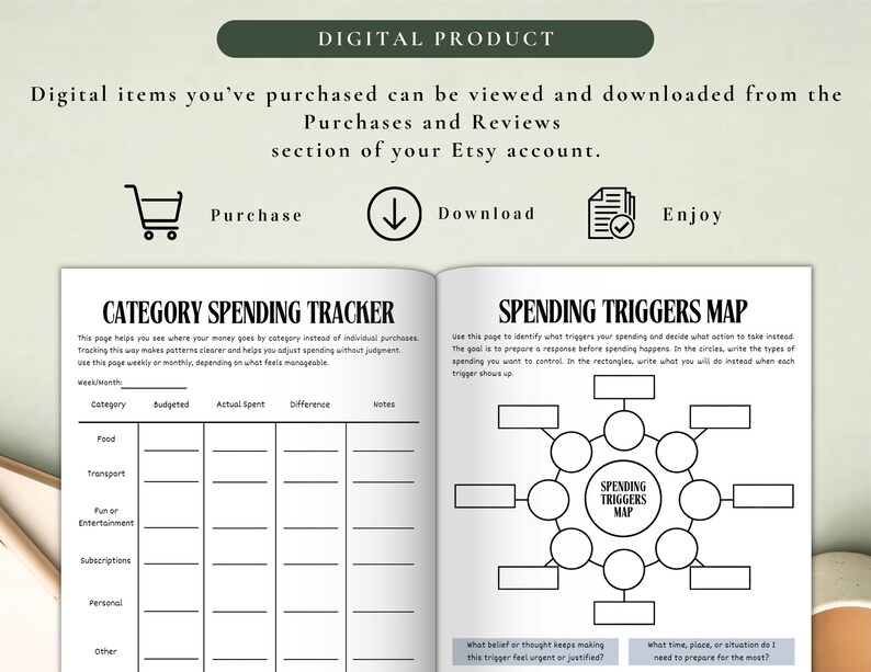 Planificador de Disciplina Financiera PLR para Uso Comercial, Plantilla Imprimible y Editable / Planificador de Hábitos Financieros imagen 4