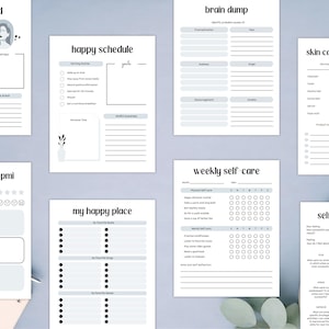PLR Self-Love Journal for Commercial Use, Printable and Editable Template, Self-Care Journal, Affirmation Journal, Self-Love Plan image 7