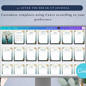 PLR After the Break Up Journal for Commercial Use, Printable and Editable Template, Healing Journal, Break Up Worksheet