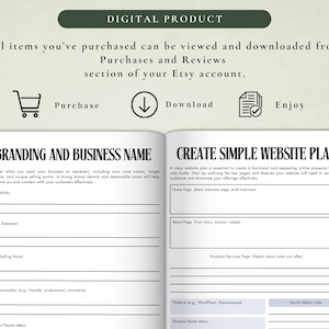 PLR Side Hustle Planner for Commercial Use, Printable and Editable Template, Business Planner, Small Business Planner, Marketing