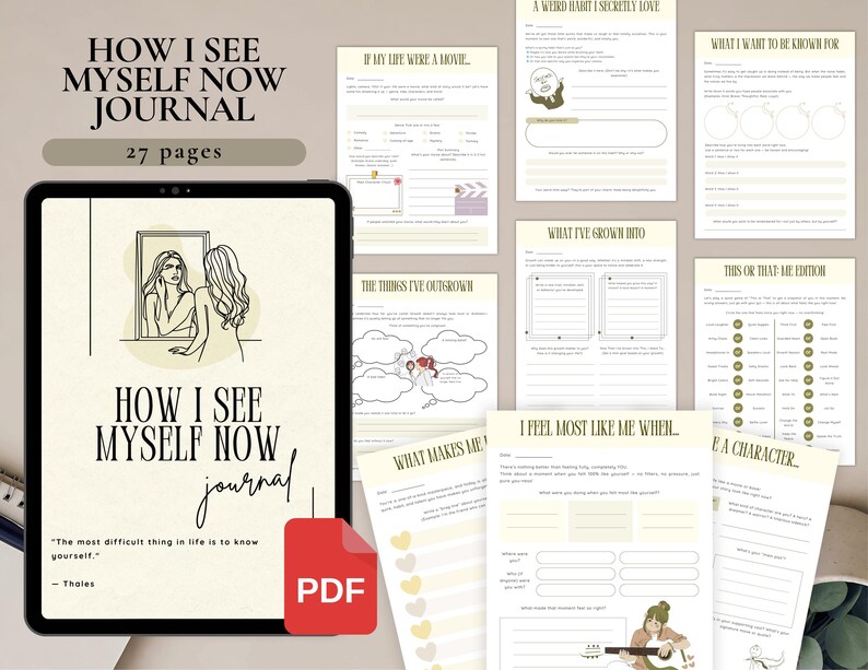 5 Self-Discovery Journal Bundle for Personal Use | PDF Printable and Digital Use | Find Your Passion, Discover True Self, Find Your Why