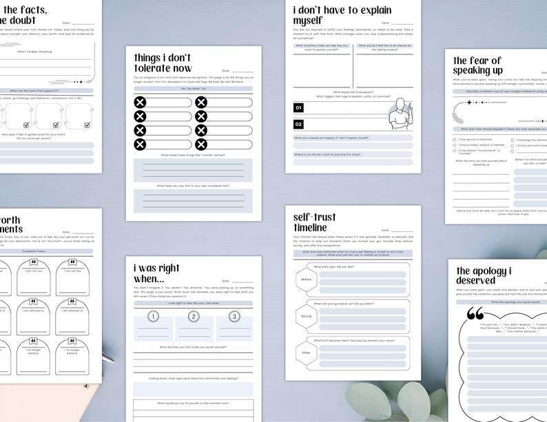 PLR Gaslighting No More Journal for Commercial Use, Printable and Editable Template, Emotional Recovery, Emotional Manipulation