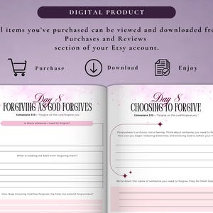 PLR Healing Hearts Journal for Commercial Use, Printable and Canva Editable Template, Forgiveness Journal, Healing Journal, Bible Journal
