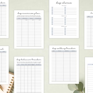 PLR Dog Care Planner for Commercial Use, Printable and Editable Template, Pet Planner, Dog Planner, Dog Journal, Dog Records image 7