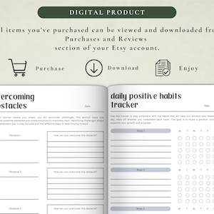 PLR Dream Bigger Planner for Commercial Use, Printable and Editable Template, Dream Life Planner, Goal Planner, Vision Planner