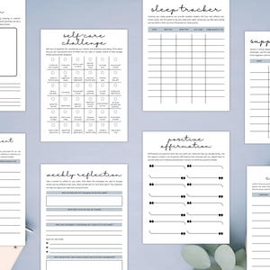 PLR Stress Management Journal for Commercial Use, Printable and Editable Template, Emotional Regulation, Stress-Relief image 7