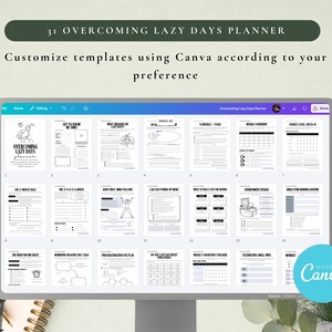 PLR Stop Procrastinating Planner for Commercial Use, Printable and Canva Editable Template | Productivity Planner, Overcoming Lazy Days image 6