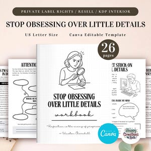 PLR Perfectionism Detox Workbook for Commercial Use, Printable and Editable Template | Perfectionism Detox Workbook